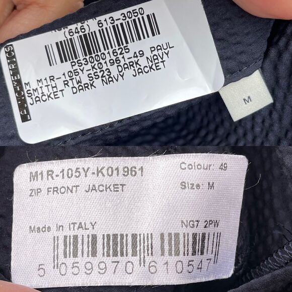 PAUL SMITH Cotton-blend seersucker jacket size medium - Picture 12 of 12